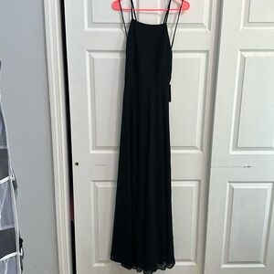 Lulu’s black maxi low back dress